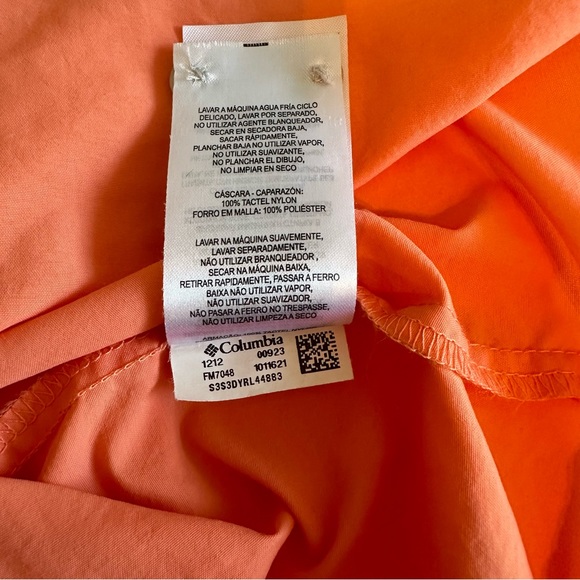 Columbia PFG Breathable Long Sleeve Fishing Shirt Mens XL Dark Peach Custom Logo - Picture 12 of 16